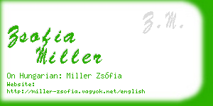 zsofia miller business card